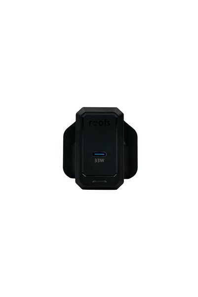 ROOTS INNOVATIONS 33W GaN Max Power Fast Charger with 1 USB-C Output, UK Plug