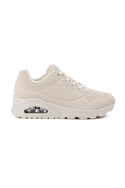 SKECHERS Uno - Shiny Scale 177861-OFWT Kadın Spor Ayakkabı Bej