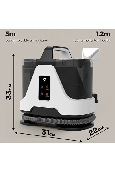 OEM Aspirator profesional cu abur și injecție-extracție, 1700W, 16 kPa, rezervor 1.8L, Wet & Dry