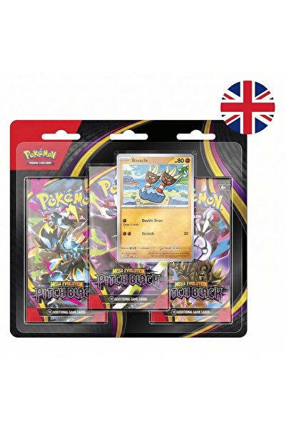 Pokemon English Pitch Black Mega Evolution Expansion pack of card games 3 env...