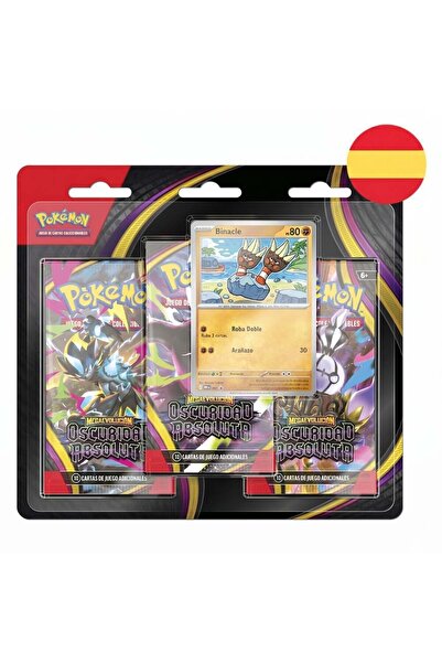 Pokemon Spanish Absolute Darkness Mega Evolution Expansion pack of card games...