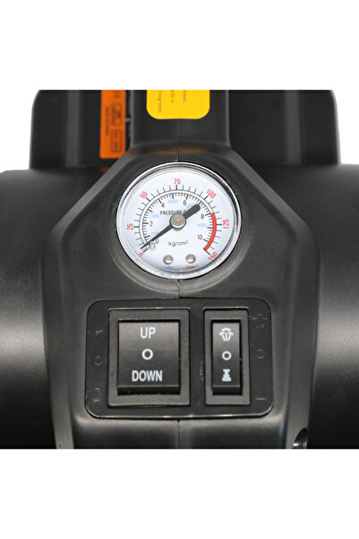 Gadgetry Cric Auto Electric de Podea, 5 Tone Hidraulic, cu Pompa de Umflare Anvelope si Indicator de Presiune