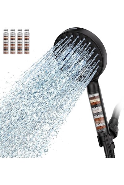 SR SUN RISE Handheld Shower Head with Water Filter, High Pressure 9 Spray Mod...