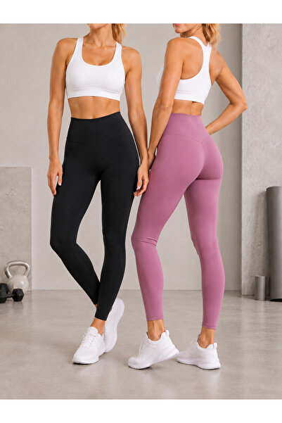 De Carte Ženske sportske leggins sa visokim strukom u pakovanju od 2 komada –...