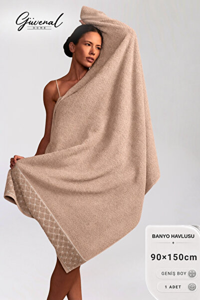 Güvenal Melody |   90X150 cm Embossed Patterned Bath Towel |   Ultra Soft |  ...