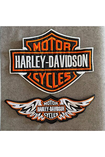 icase Harley-Davidson Logo Motorcycles Arma Yama Patch Large Size Set of 2