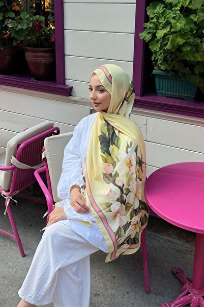 CUOCA LOUNGE Gülru Soft Pamuk Şal Sarı