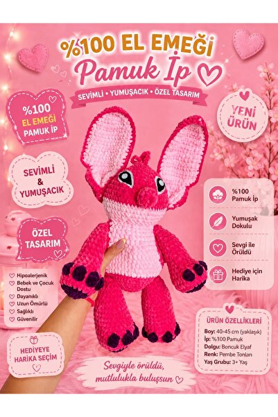 Amigurumi Sevimli Pembe Stitch
