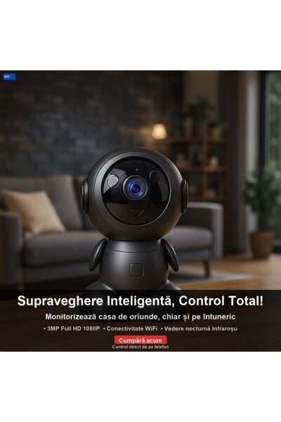 OEM ROBOT WiFi Camera, Microphone, Infrared, Motion Detection (RO-V06)
