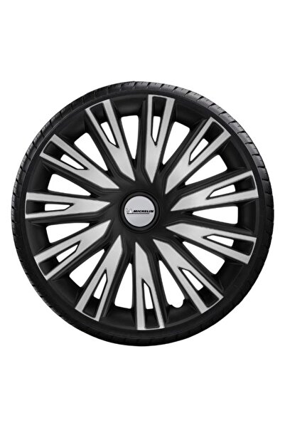 Michelin Σετ Τάσια Αυτοκινήτου COP 4 τεμαχίων 15 " Ασημί/Μαύρο (009032)