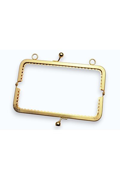 Kanguroom Gold Renkli Köşeli Metal Çanta ve Cüzdan Klipsi18 cm
