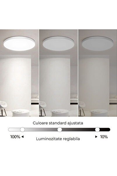 OEM Plafonieră LED 30W WiFi, control vocal Alexa, lumină RGB+CCT, design modern, 10-15 mp