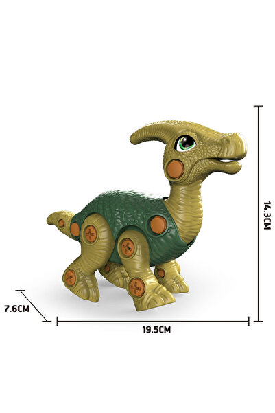 OEM Jucărie de construcție Dinozaur 3D cu bormașină, set STEM 262 piese - Triceratops & Parasaurolophus