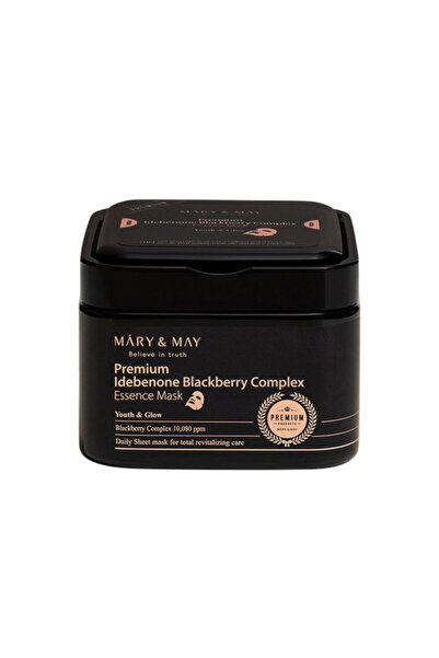 Mary and May , Premium Idebenone Blackberry Complex, Glowing, Sheet Mask, For...