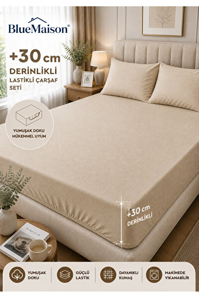 BlueMaison Exclusive Cotton Elastic Sheet Set Single/Double