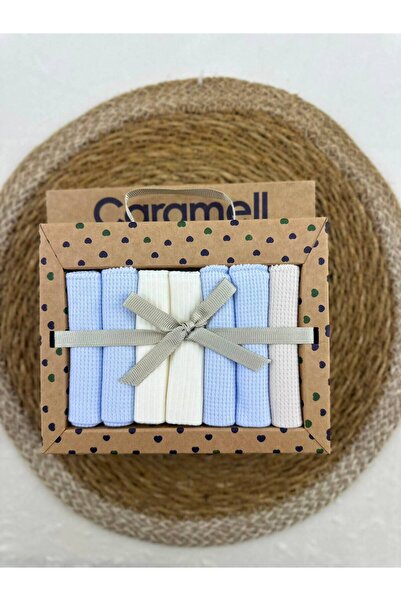 Caramell Patterned Baby Mouth Wipes, Pack of 7