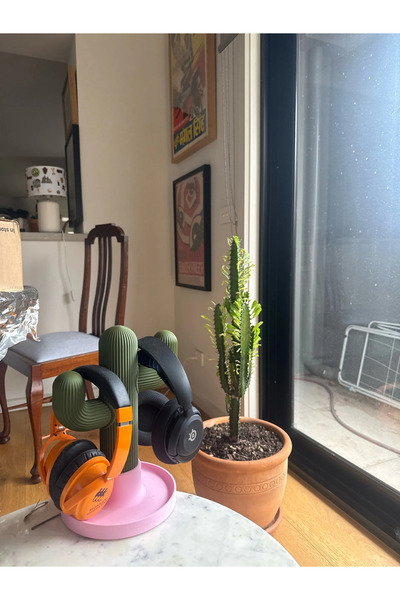 DU&ER Cactus Headphone Stand Desktop Headphone Holder Headphone Stand Headpho...
