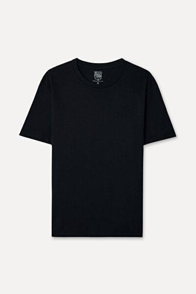 Mudo Men's Black Crew Neck T-Shirt