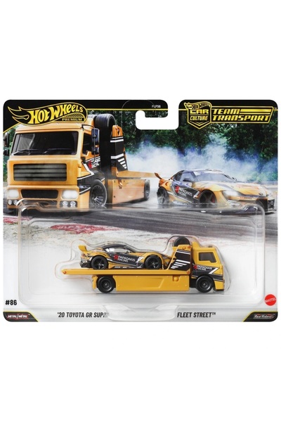 HOT WHEELS Premium Team Transport'20 Toyota Gr Supra & Fleet Street 2 Pack