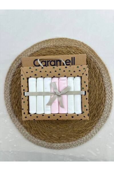 Caramell Patterned Baby Mouth Wipes, Pack of 7