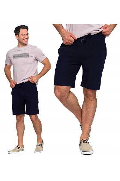 MORAJ Pantaloni scurti barbati Moraj, eleganti, bleumarin, bumbac, 2XL