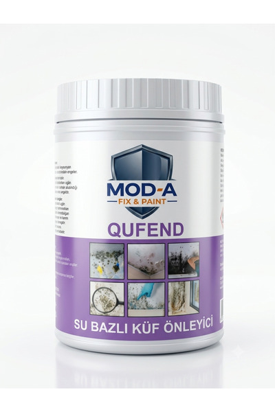Global MOD-A QUFEND Küf Önleyici Su Bazlı Temizleyici Boya - Banyo, Mutfak, R...