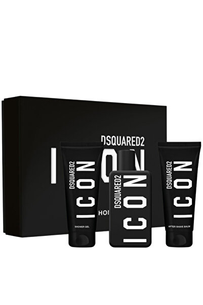 Dsquared Set 2: Icon, Apă de parfum, Pentru bărbați, 100 ml + Icon, Gel de du...