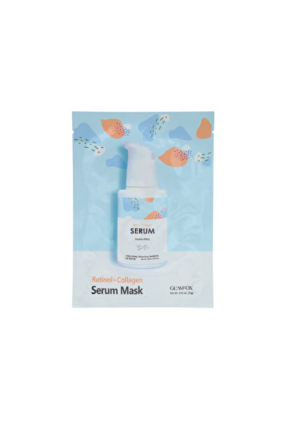 Glamfox , Double Effect, Collagen, Hydrating & Firming, Sheet Mask, For Face,...