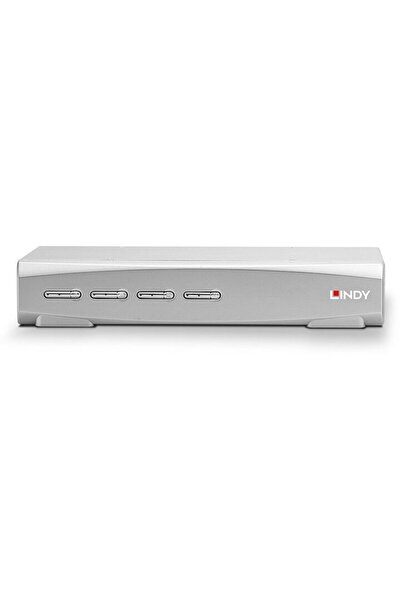 LİNDY Comutator KVM 4 porturi HDMI 4K60, USB 2.0 și Audio