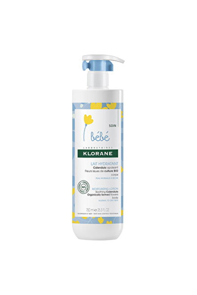 Klorane Bebeluș, Calendula, Hidratant, Lapte de corp, 750 ml