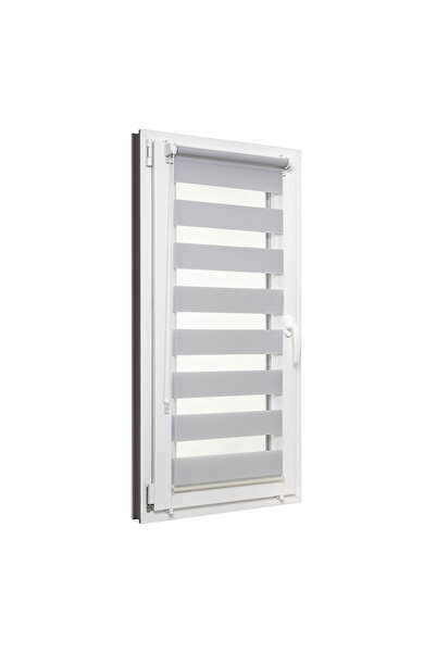 Lumino Rulou Jaluzea Zi și Noapte Universal 45x150 cm, Culoare Gri, Instalare...