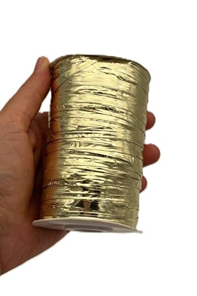 angel çanta aksesuar Gold Color Angel Soft Raffia, Satin Raffia 100 Gr 200 Me...