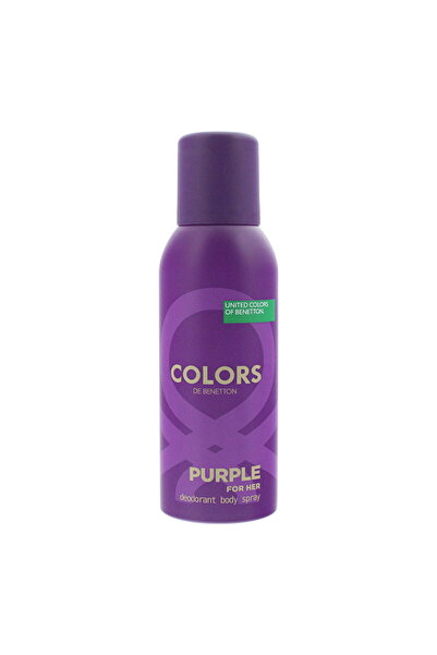 Benetton , Culori violet, de lungă durată, floral, spray deodorant, pentru fe...
