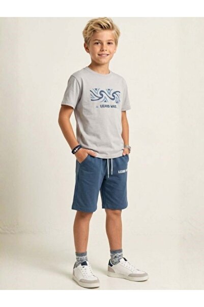 Zekids Boy's Cotton Printed Shorts Set