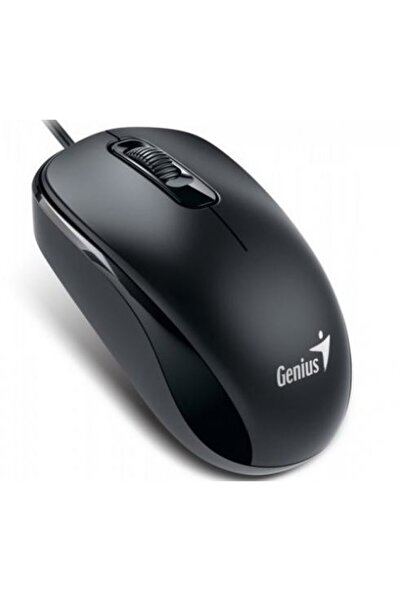 GENIUS Мишка със силиконова ръкохватка, оптична, DX110, 1200dpi, черна, plug ...