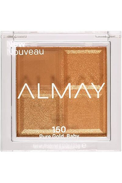 ALMAY , Shadow Quad, Eyeshadow Palette, 150, Pure Gold, 4 Shades, 3.5 g