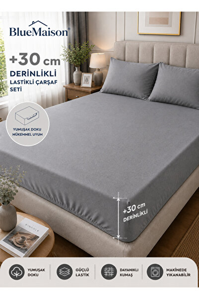 BlueMaison Exclusive Cotton Elastic Sheet Set Single/Double