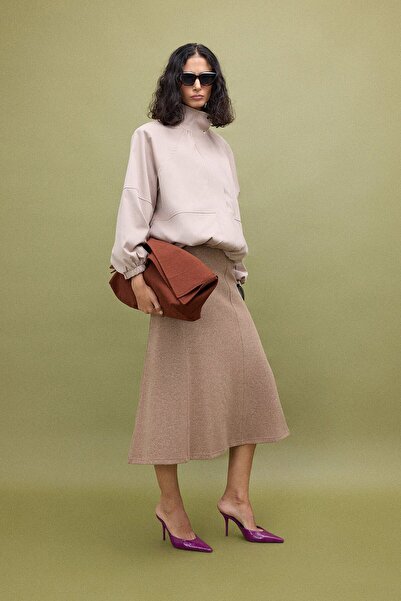 Touché Privé Velvet A-Line Skirt