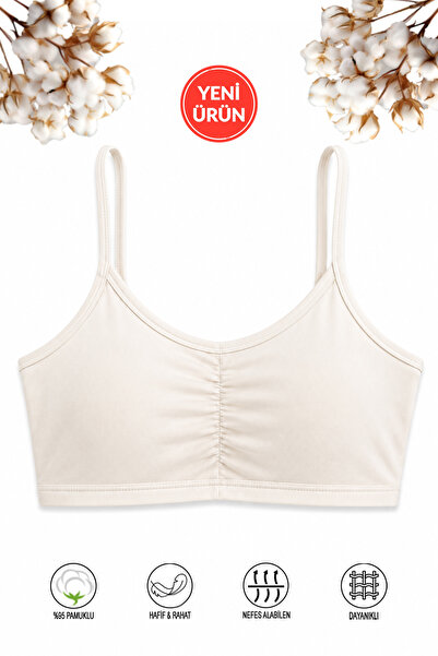 ÖZKAN underwear Özkan 43725 Girls' 95% Cotton Training Bra with Removable Pad...