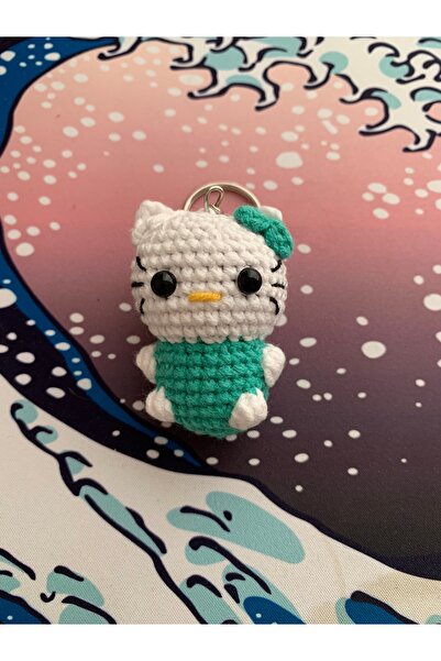 Generic Brand Cheerup Amigurumi Hello Kitty Keychain&Bag Charm