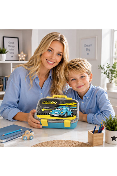 OKAVANGO Steel Lunch Box Men's Stainless Steel Compartmentalized Lunch Box