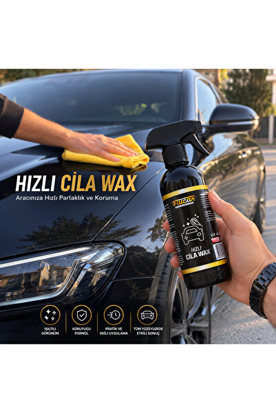 Fulcar Hızlı Cila Wax 410 ML – Oto Boya ve Kaporta Parlatıcı, Pratik Araç Bak...