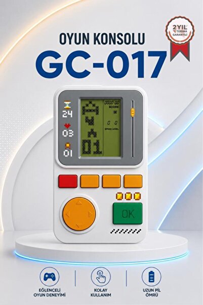 Torima Oyun Kolu Atari Joystick Tetris Gameboy GC017 Beyaz