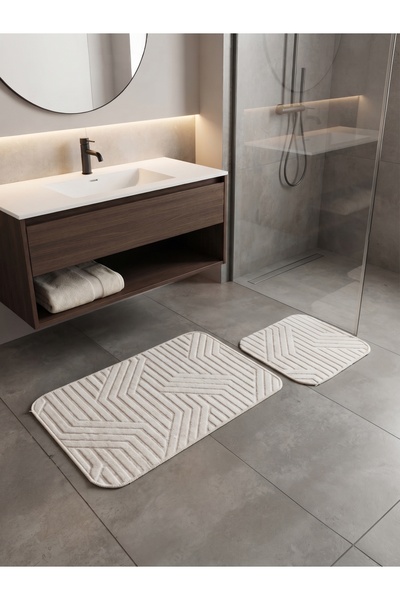 İPEKSER Modern Yıkanabilir Kaymaz Banyo Klozet Takımı