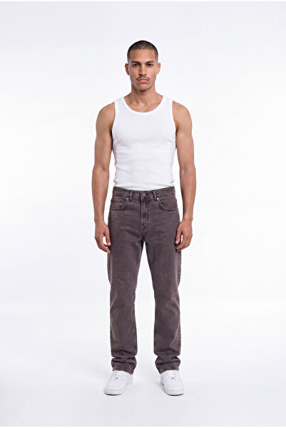 Machinist Men's Regular Fit Jean Trousers Brown