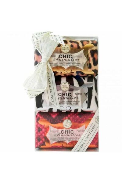Nesti Dante Set Trio, Nesti Dante, Chic Animalier, Soothing, Soap Bar, 3 pcs,...