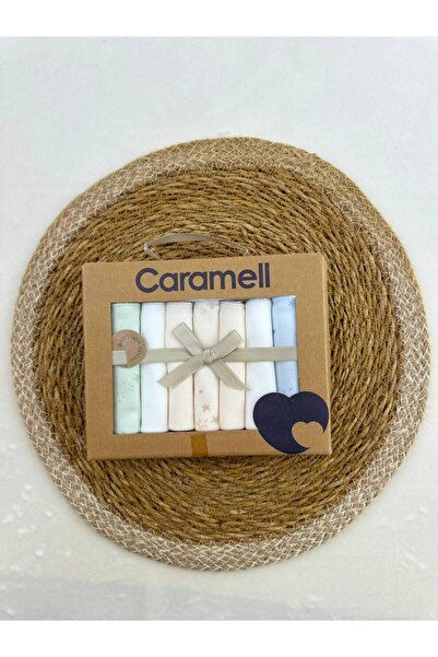 Caramell Patterned Baby Mouth Wipes, Pack of 7