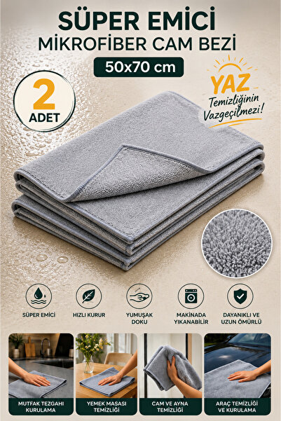 Funny Life 2 Pcs Bitik Checkered Cleaning Cloth - High Water Absorbent Kitche...