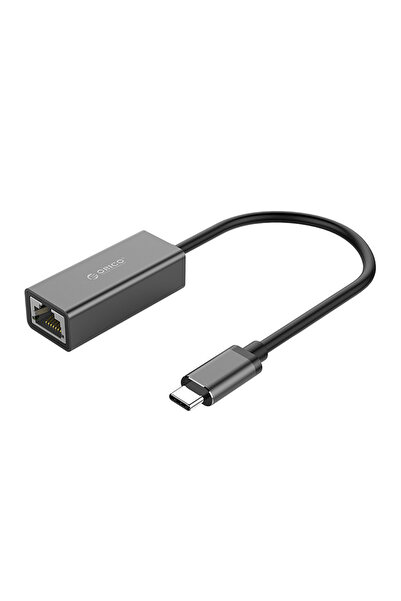Orico Adaptor Ethernet Gigabit XC-R45-V1 USB-C tată la RJ45 mamă, 15 cm, Negru