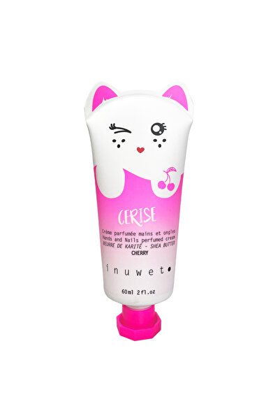 Inuwet Cireșe, Vegan, Hidratant și hrănitor, Cremă de mâini, Fructat, 60 ml